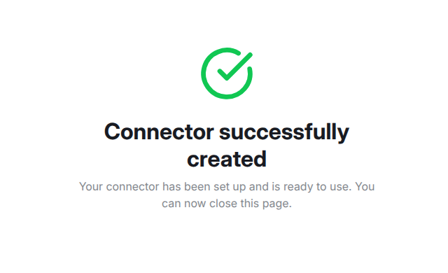 Connector created